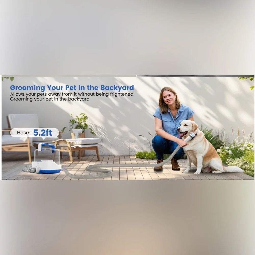 Pet Grooming Vacuum Kit Cordless w/ Attachments 🐾 AIRROBO PG200